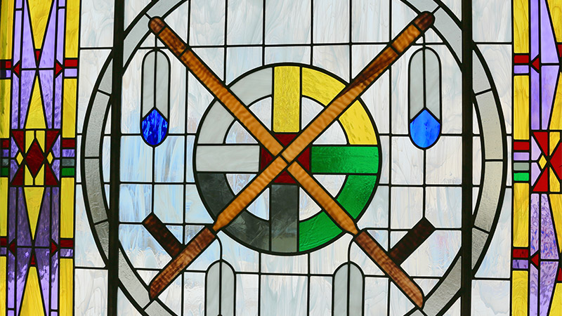 Image of a stained glass window